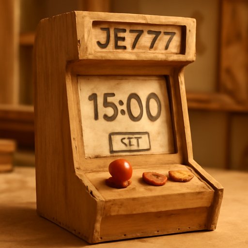JE777 টাইমার সেটিং স্ক্রিন